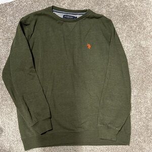 U.S. Polo Assn. Men's Dark Green Crewneck Sweater